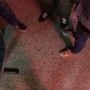 people standing in a circle