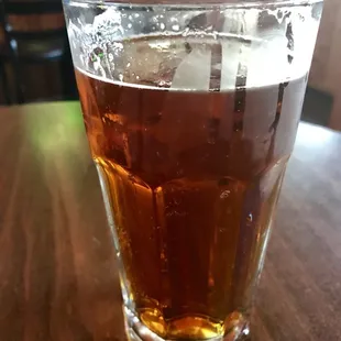 a glass of beer