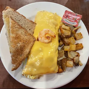 Jambalaya omelette. Very good.