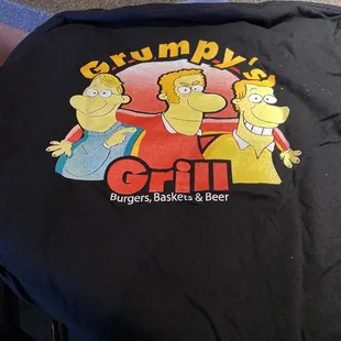 T shirt came in.    Back