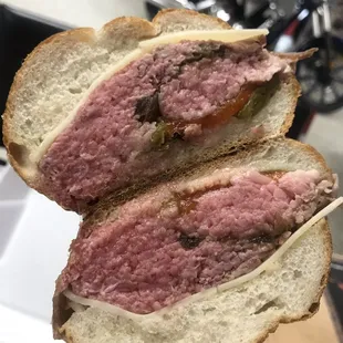 The Grumpy's Sandwich.  Tremendous!  Hand carved and still bleeding. Yes!