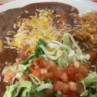 Grumpy's Cheesy Enchilada Plate