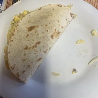 Bacon, Egg and Potato Taco