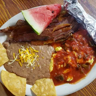 Huevos Rancheros with Bacon
