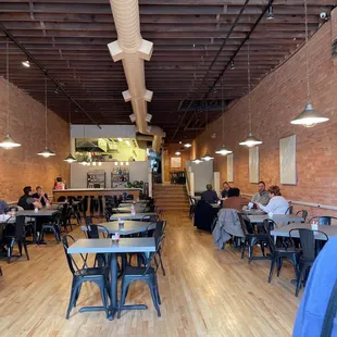 people eating in a restaurant