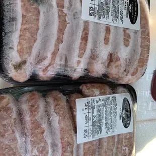 meat wrapped in plastic