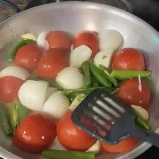 Homemade salsa and pico de gallo