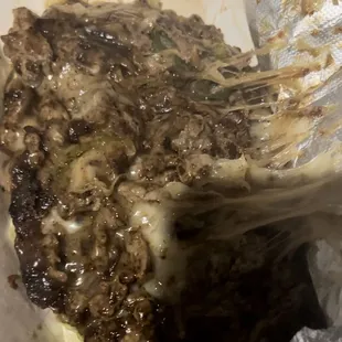 a piece of meat being cooked