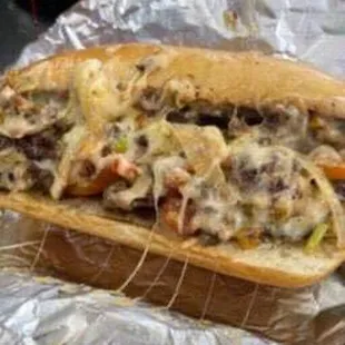 Philly cheesesteak with pico and salsa will hit the spot!