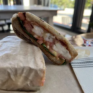 Shrimp panini