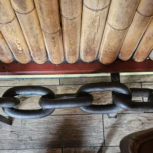 Boat anchor chain footrail!