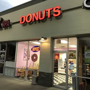 the front of the store