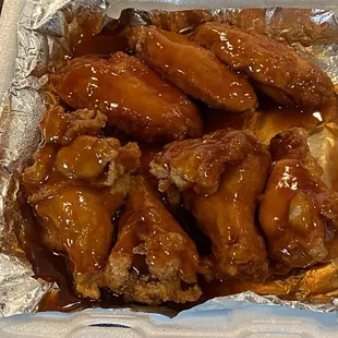 Hot Honey chicken wings. Delicious