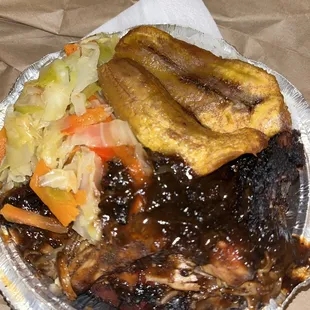 Small jerk chicken meal