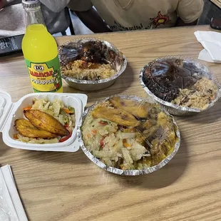 Jerk Chicken  Curry Goat