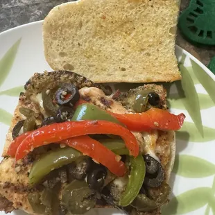 Inside of my DELICIOUS sandwich!