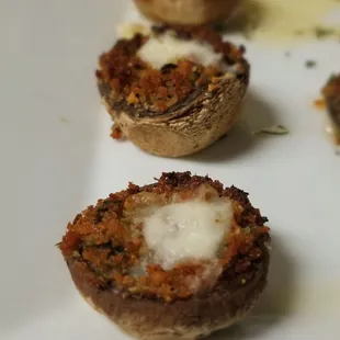 Stuffed mushroom plate