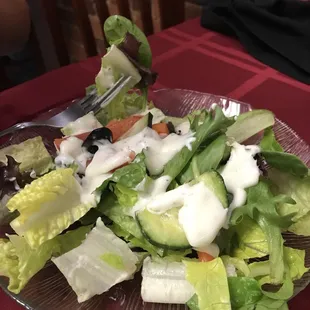 Garden Salad with Ranch