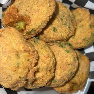 a basket of fried food