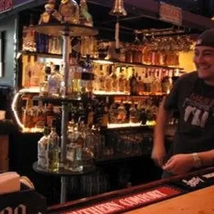 a man behind the bar