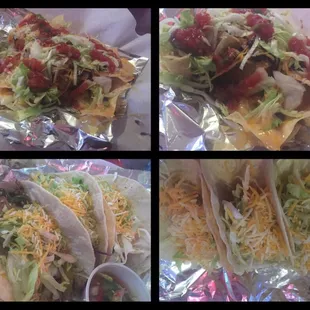 6~7~16 beef nachos, 4 beer battered fish tacos &amp; 2 carnitas, 2 steak fajitas yummy