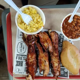 PORK RIBS W/SIDES