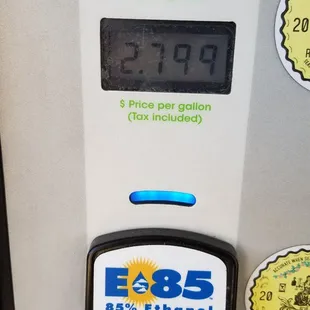 E85 about $1.40 a gallon cheaper. Glad I got a flex fuel!