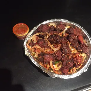 Cha chi kai chicken. Very very spicy!!