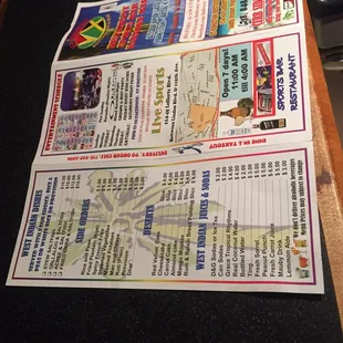 menu, pizza