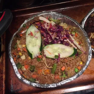 Vegetable fried rice. Fresh good food!!