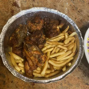 Chicken in de rough take out