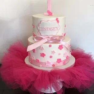 Strawberry and Lemon Cakes with Vanilla Buttercream.