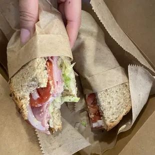 Ham Sandwich, sounds pretty basic but it was a GREAT basic sandwich w/ flavor .