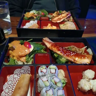 Hibachi Chicken and Salmon Combo