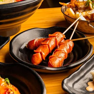 a variety of food items