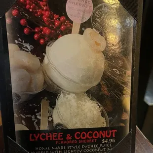 Lychee ice cream