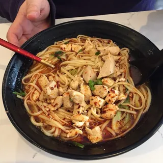 Szechuan Mala Hot Pot Chicken Noodles