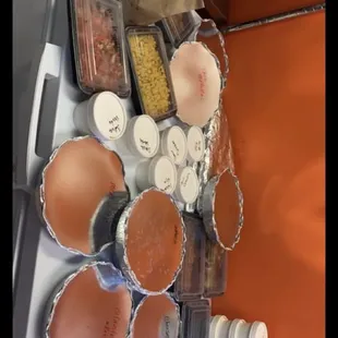 n overhead view of a kitchen