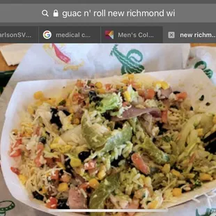  plate of food on a table