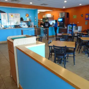 View looking inside from the front entryway.