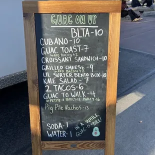 Menu board (01.21.23)