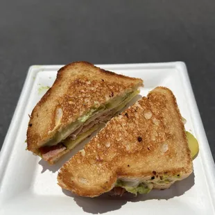 a sandwich on a plate