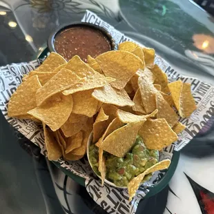 Guac and salsa