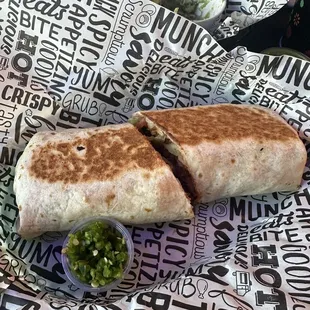Queen burrito w/ a side of jalapeño