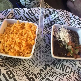 Side of rice &amp; beans