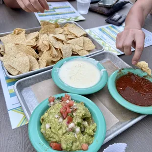 Dip trio -- all 3 dips are solid, but that salsa is delish!