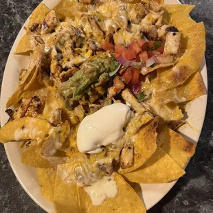 Nachos with chicken