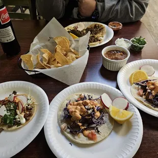 Tacos and chips &amp; salsa