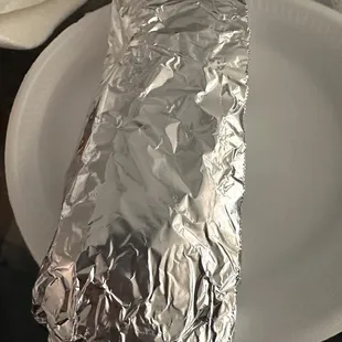 They wrap it up and give a plate!