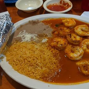 Camarones Diabla - spicy shrimp